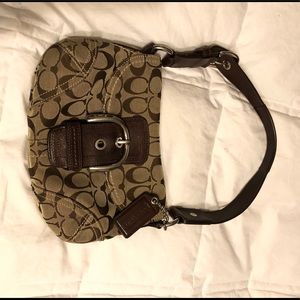 Authentic brown coach purse